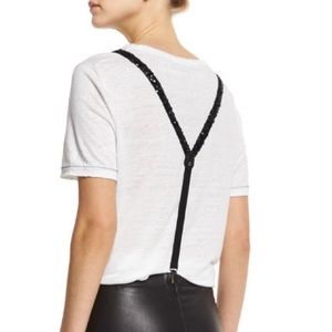 Zadig & Voltaire Black Sequin suspenders
